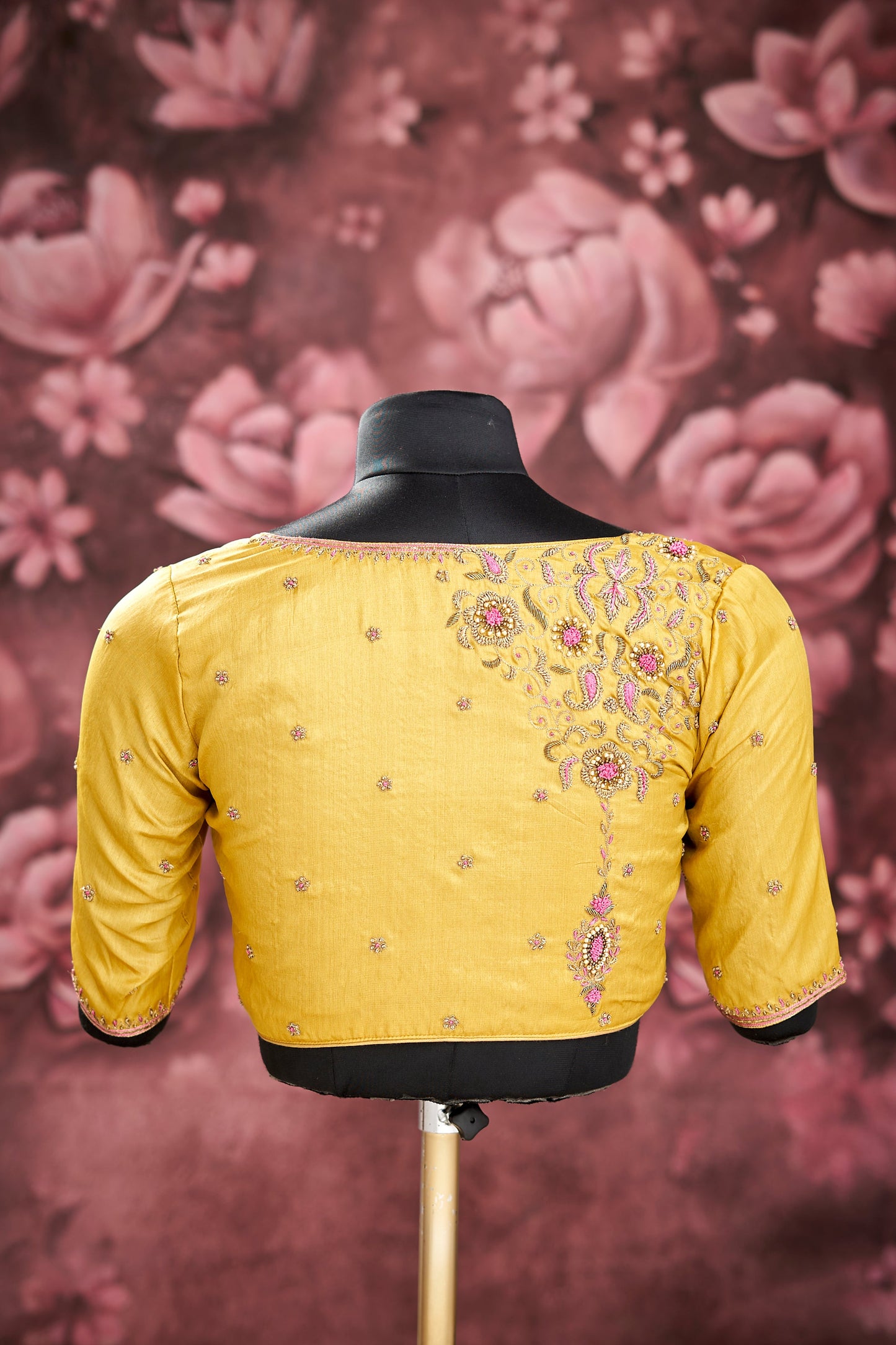 Mustard Yellow Unstitched fabric