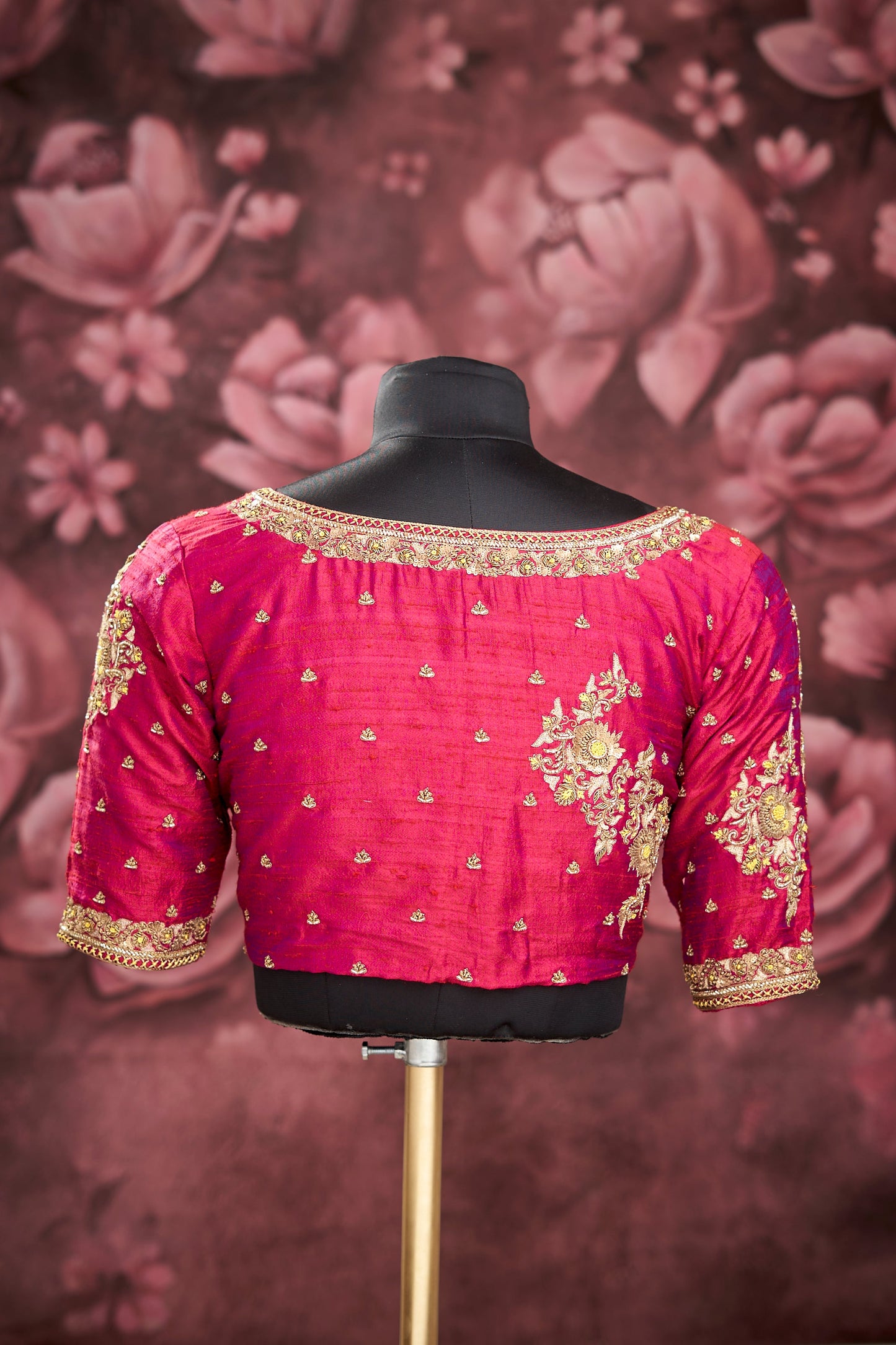Dark Pink heavy work blouse