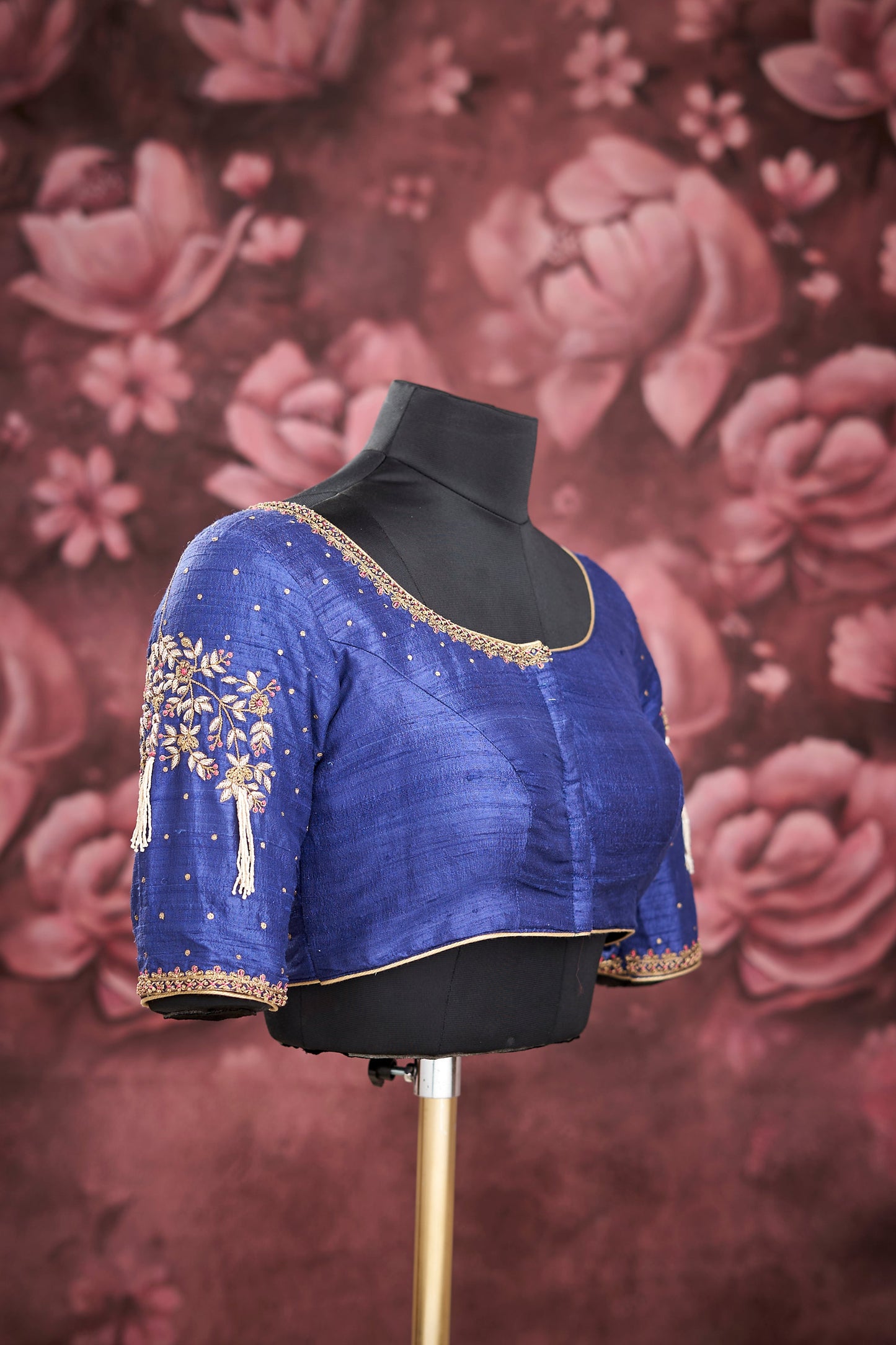 Royal Blue heavy work blouse