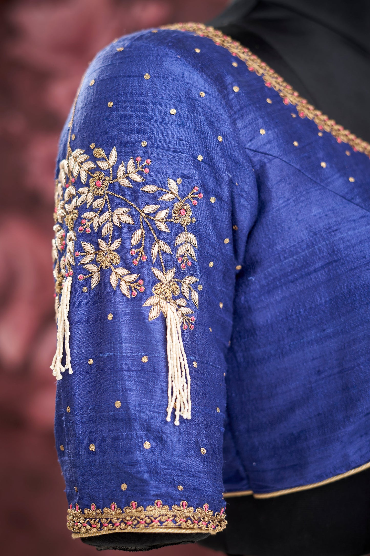 Royal Blue heavy work blouse