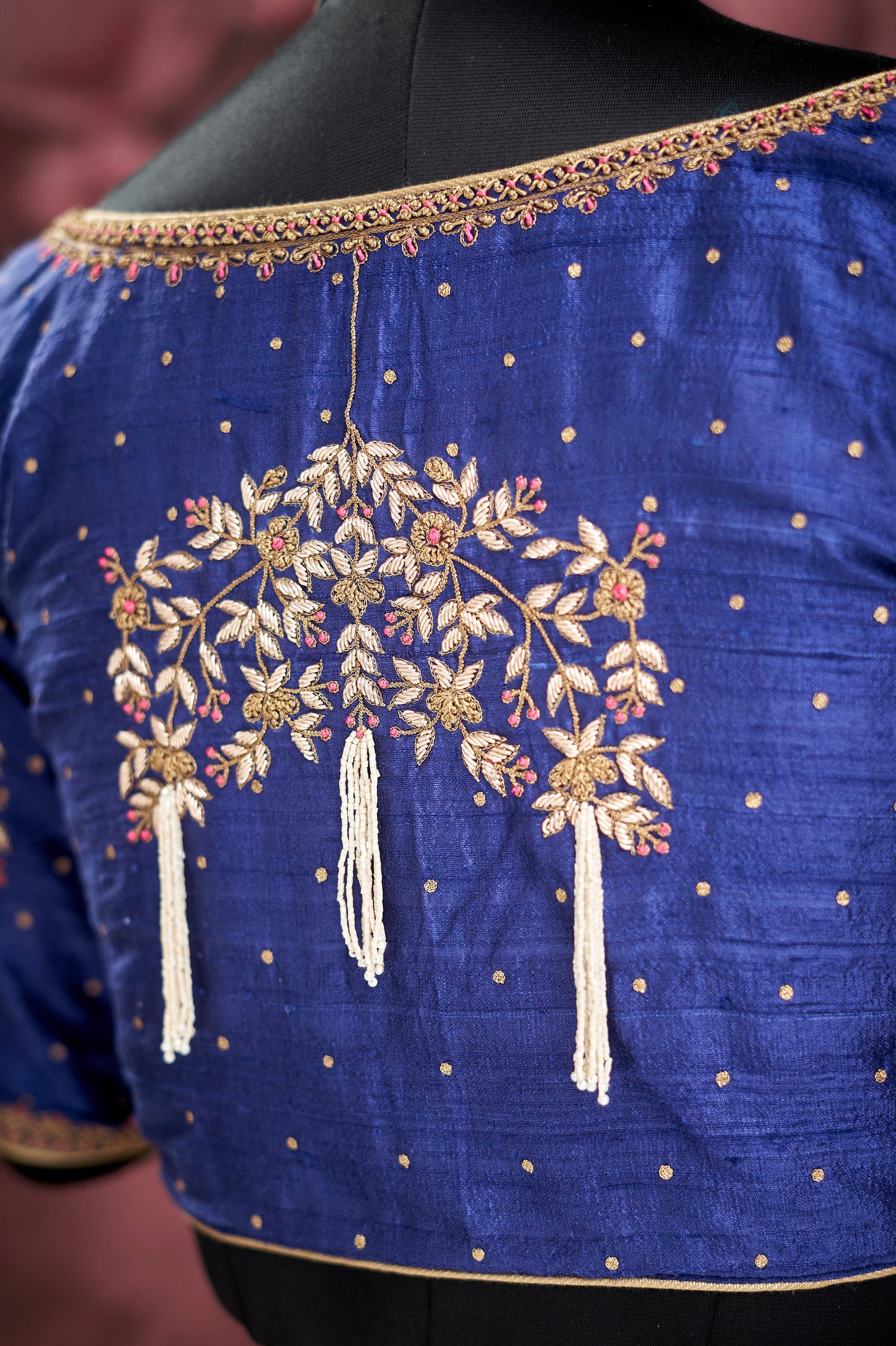 Royal Blue heavy work blouse