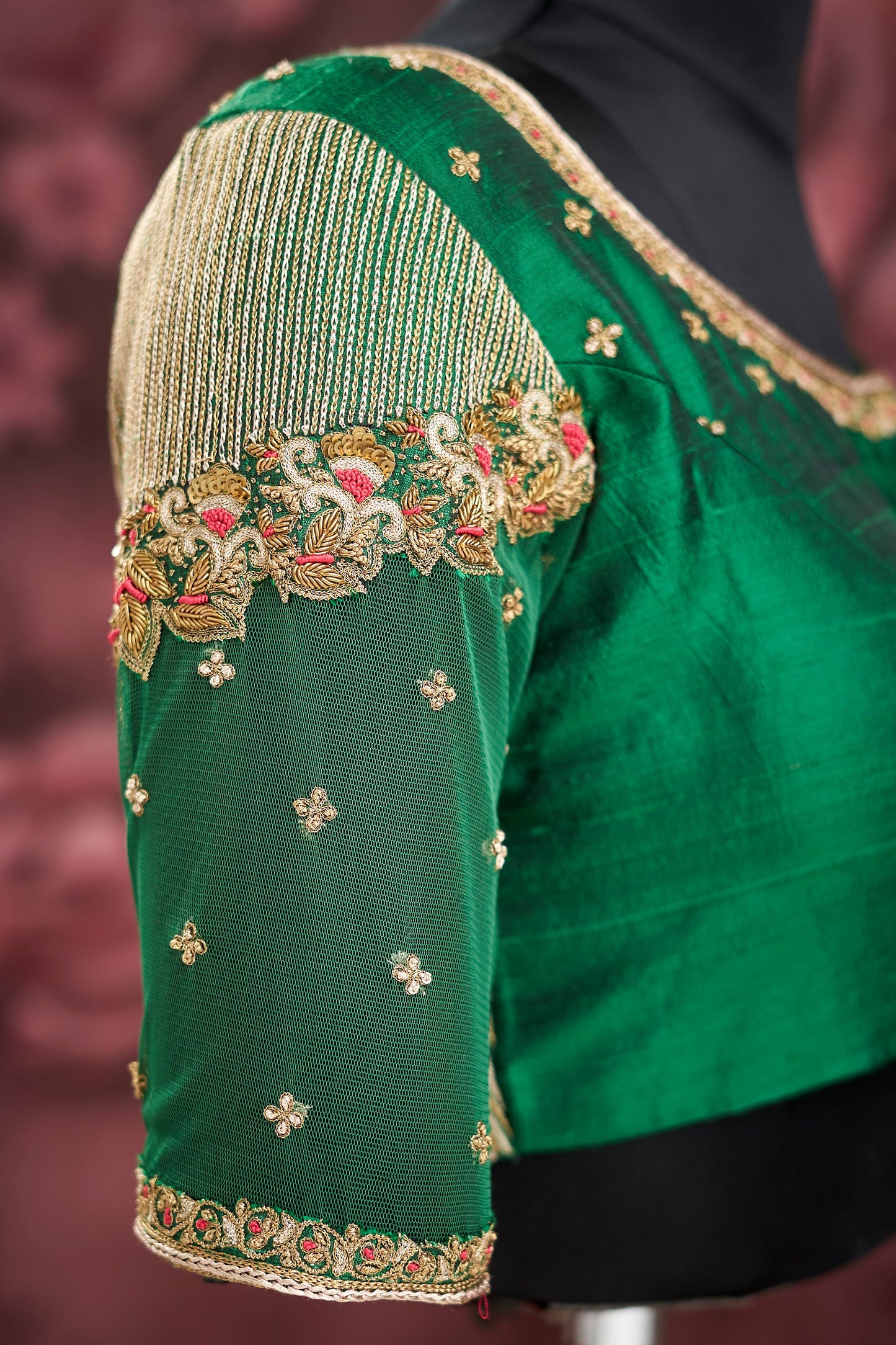 Leaf Green heavy work blouse