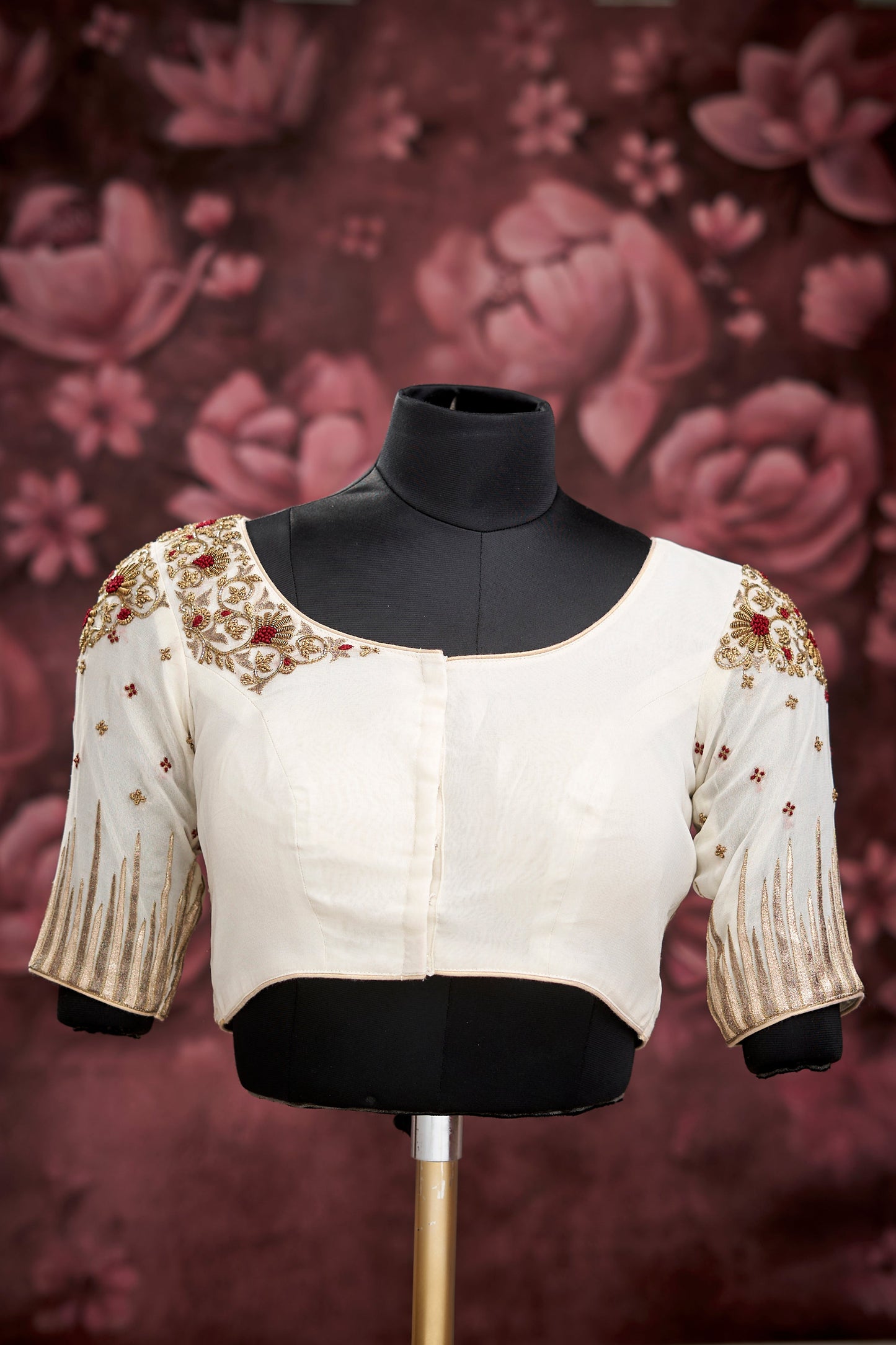 Off White heavy work blouse