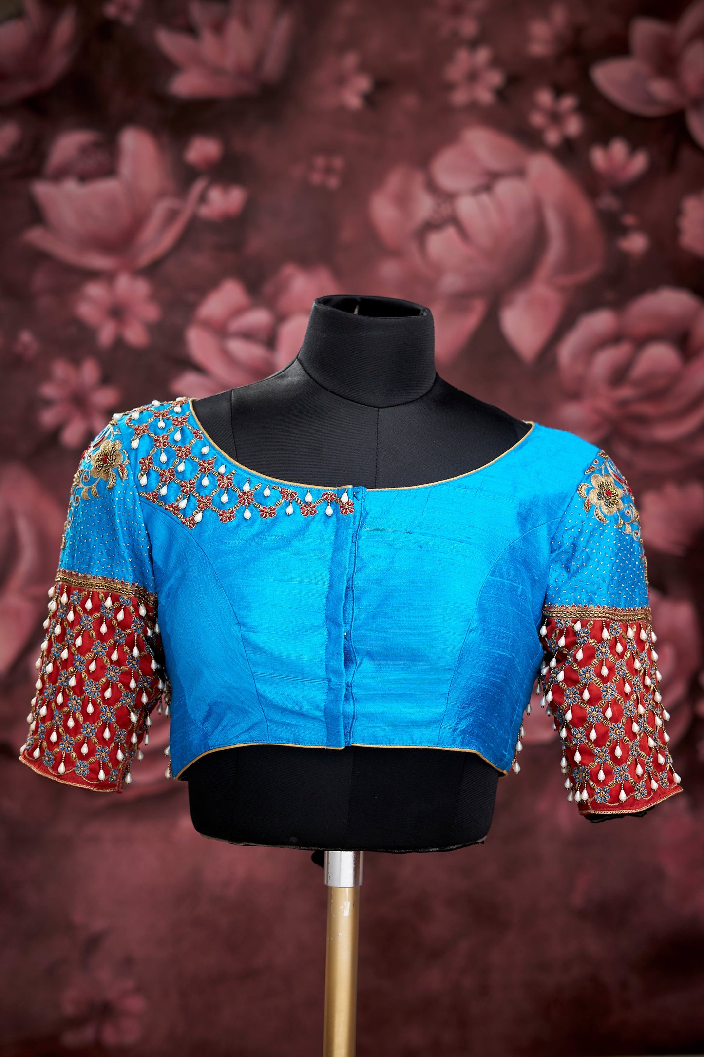 Bright Blue heavy work blouse