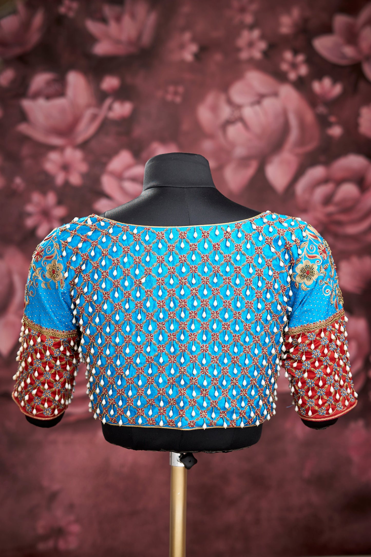 Bright Blue heavy work blouse