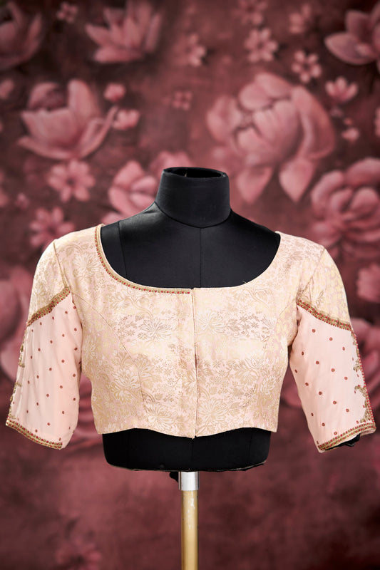 Peach heavy work blouse