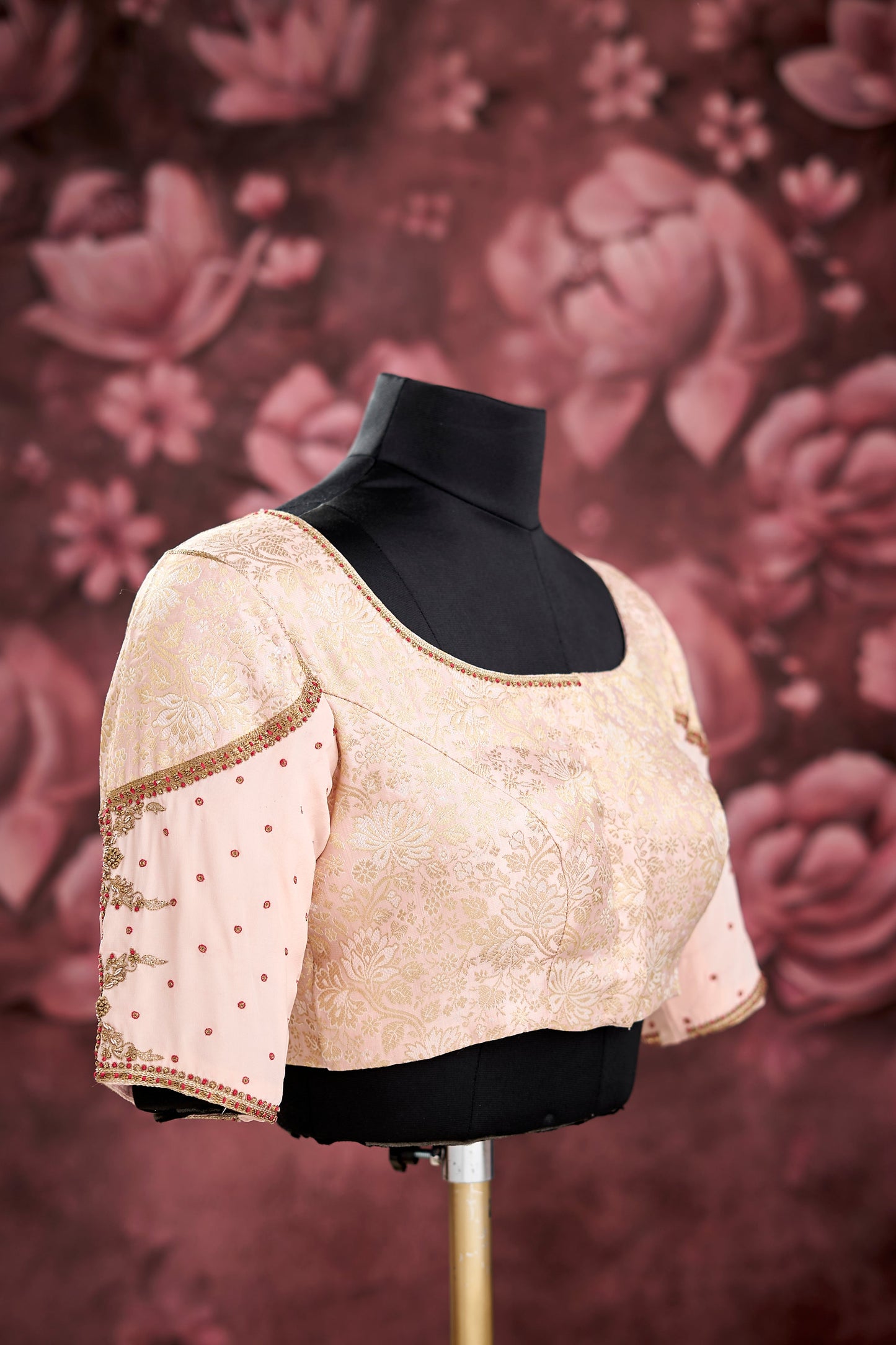 Peach heavy work blouse