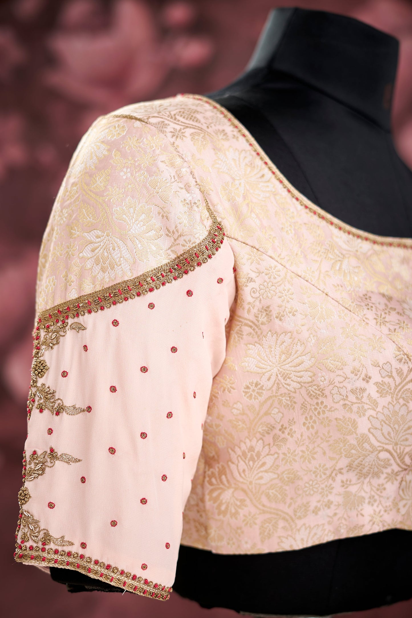 Peach heavy work blouse