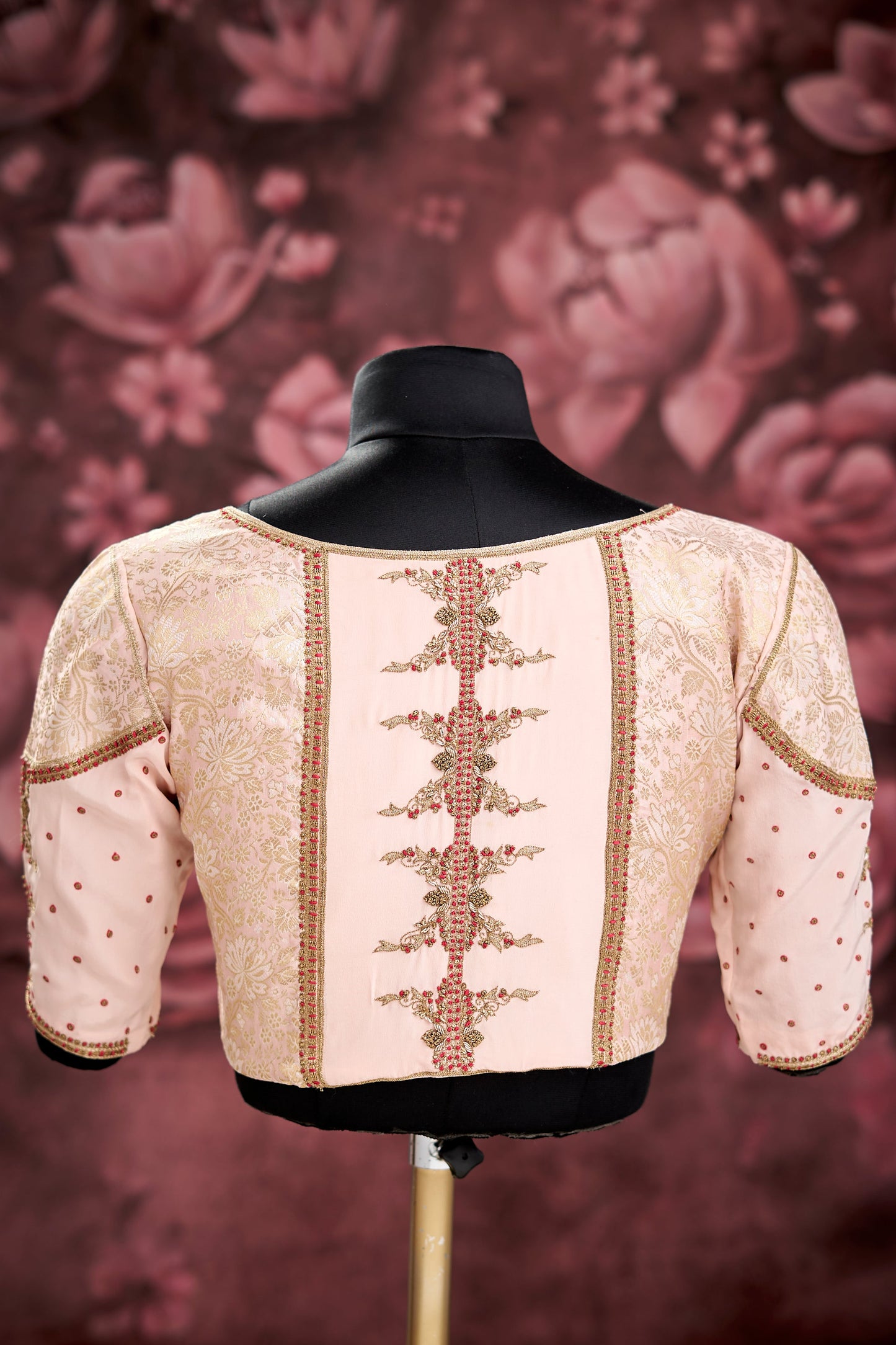 Peach heavy work blouse