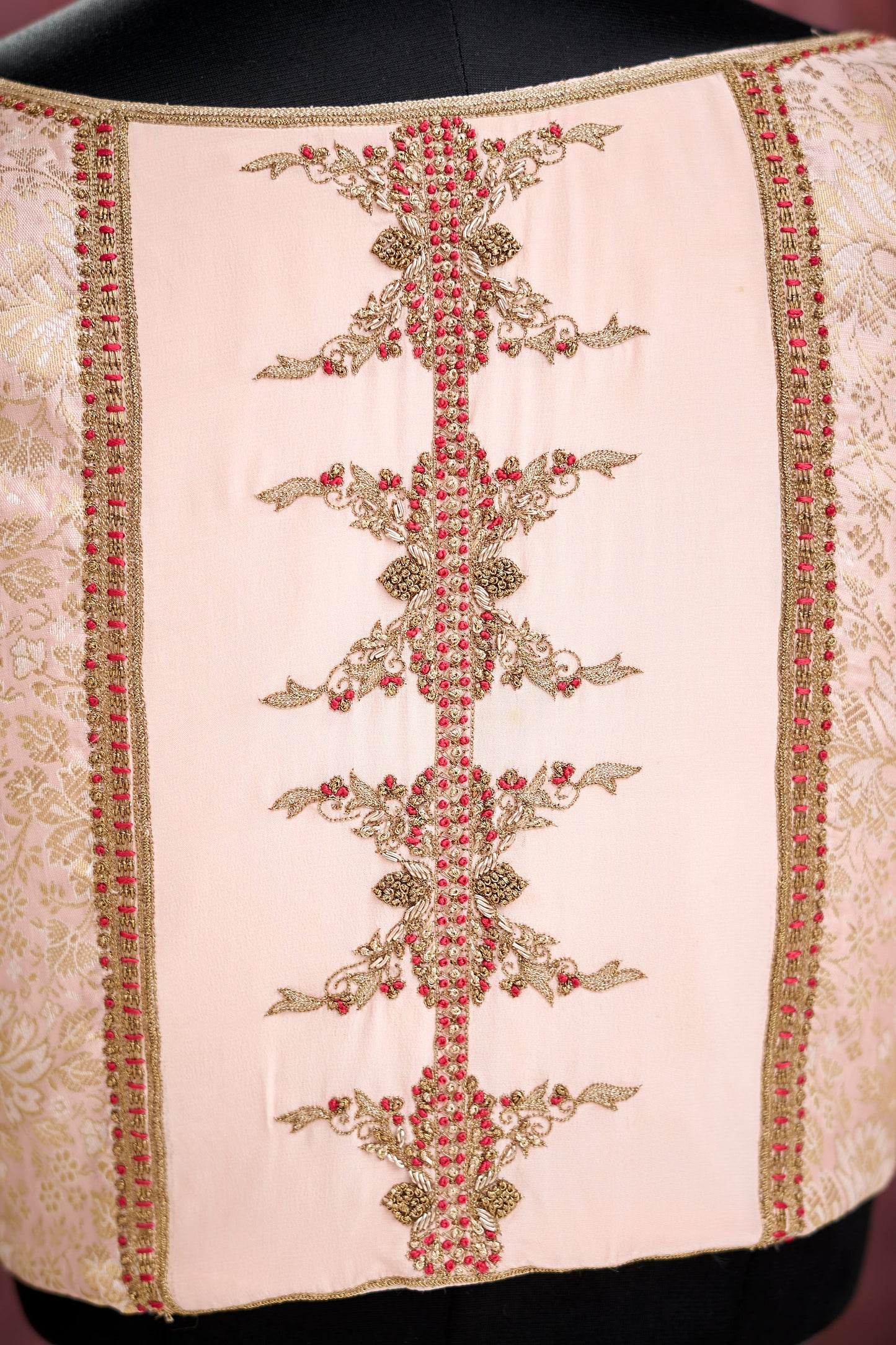 Peach heavy work blouse