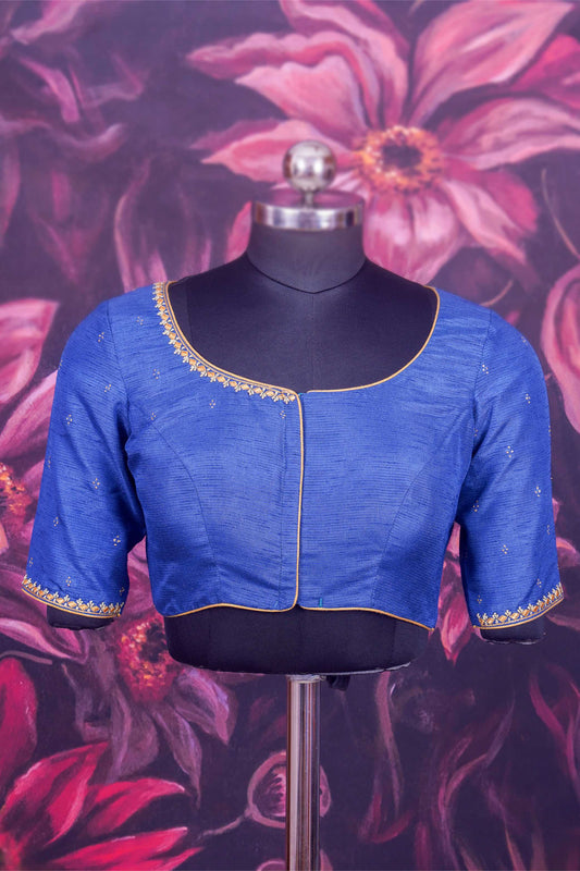 Royal Blue Raw Silk