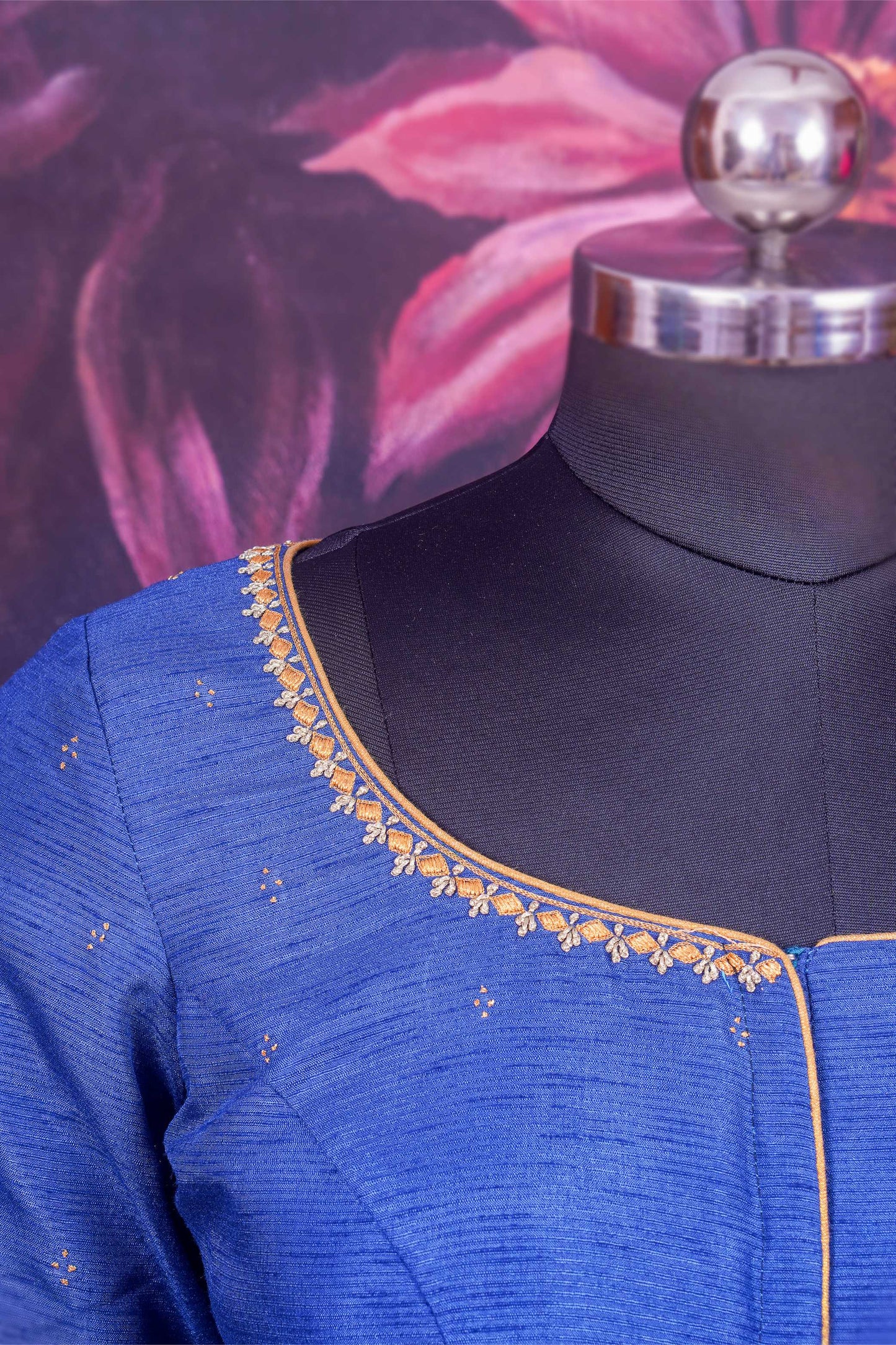 Royal Blue Raw Silk