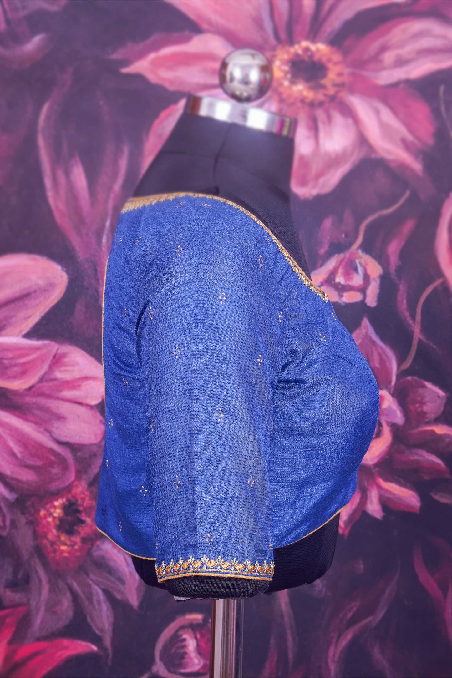 Royal Blue Raw Silk