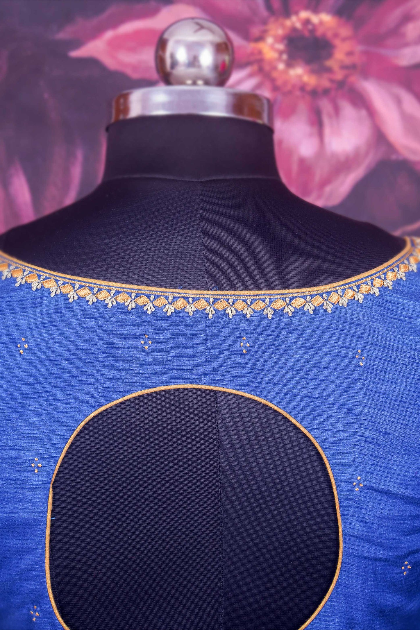Royal Blue Raw Silk