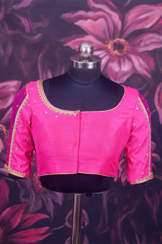 Pink Raw Silk