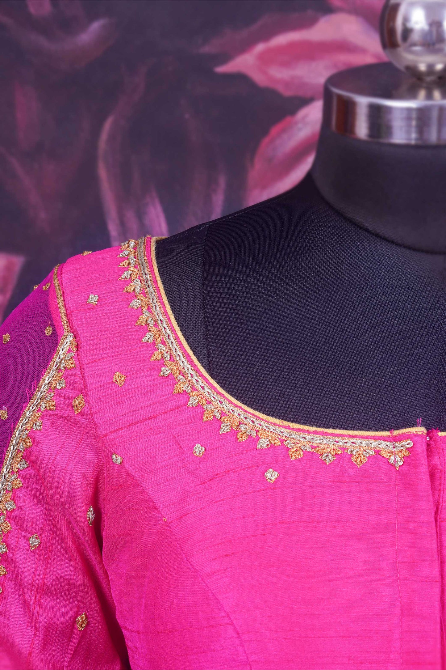 Pink Raw Silk