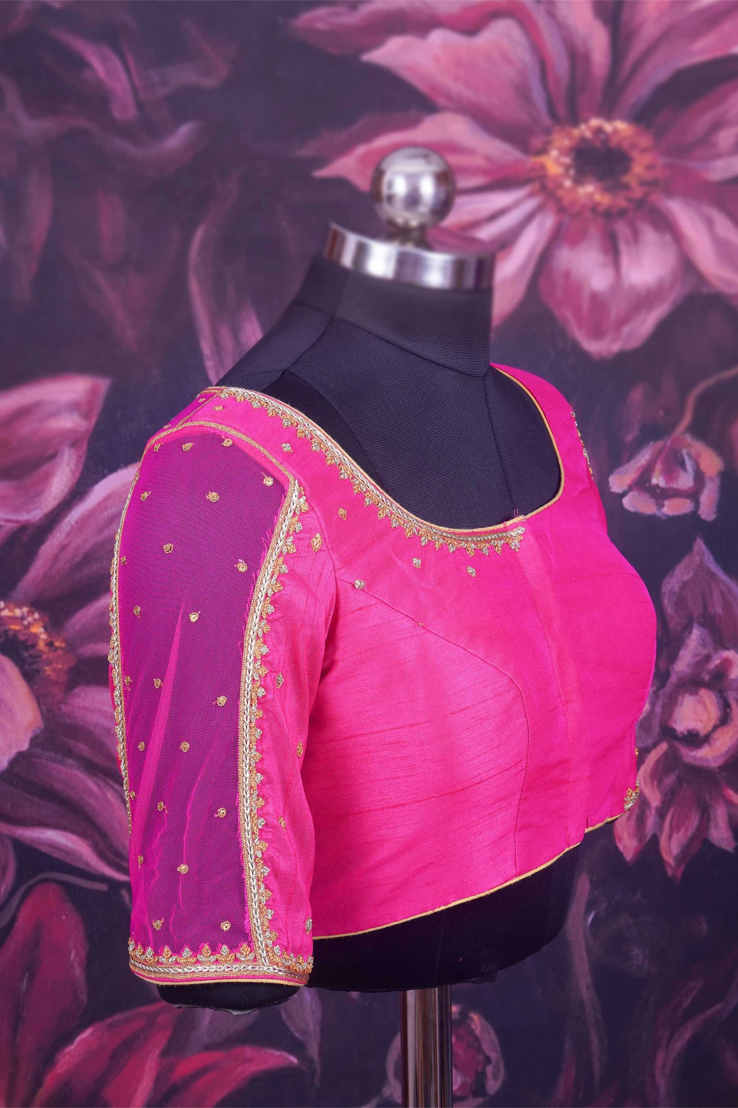 Pink Raw Silk