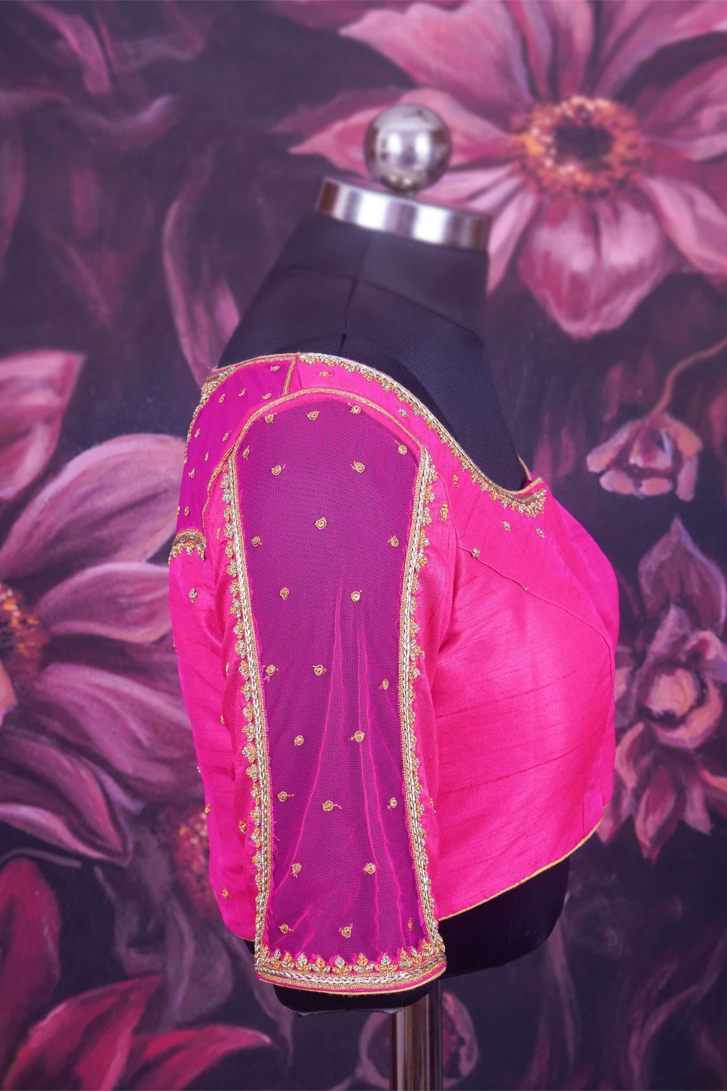 Pink Raw Silk