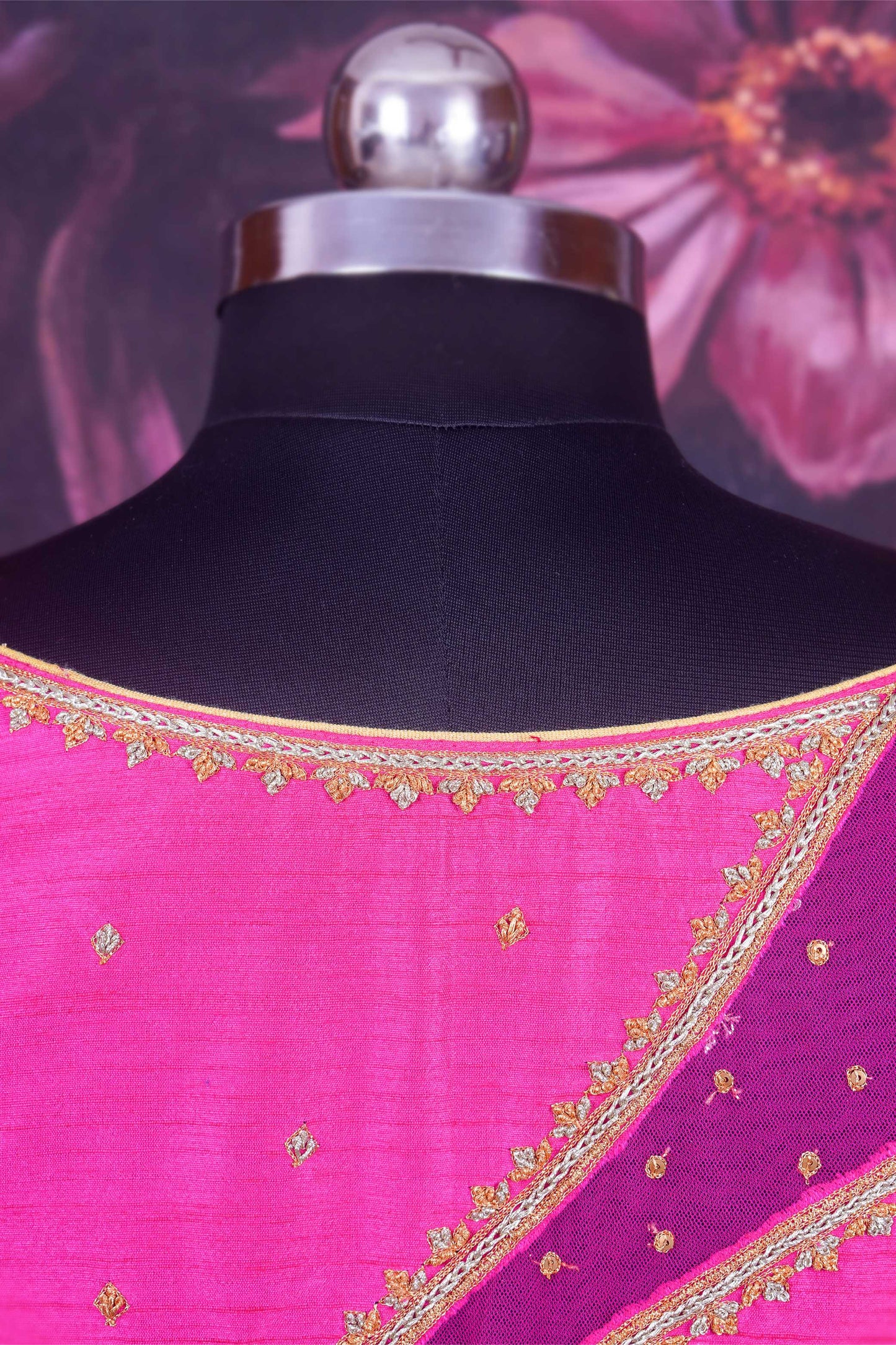 Pink Raw Silk